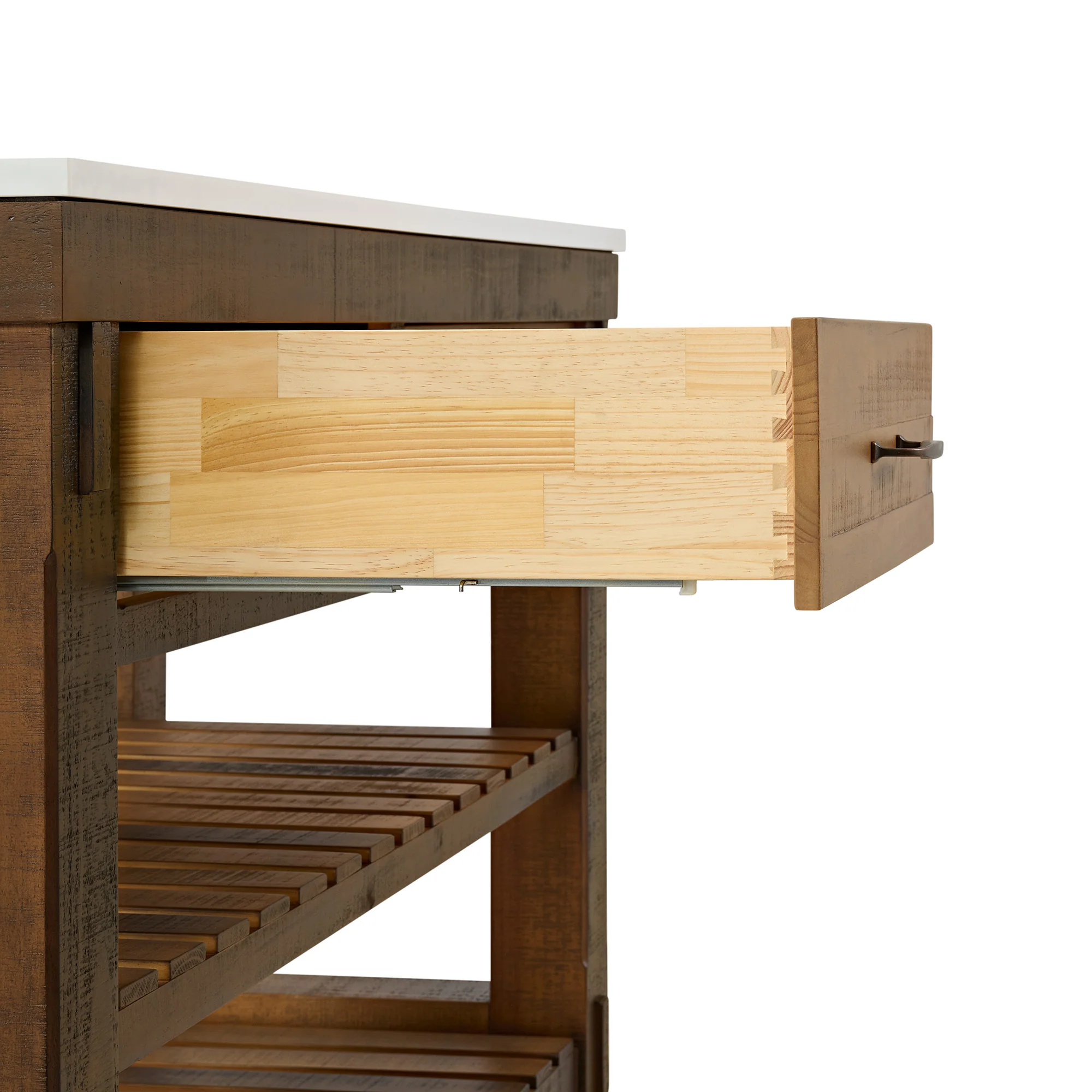 Telluride 54" Kitchen Island | Quartz Countertop - Image 28