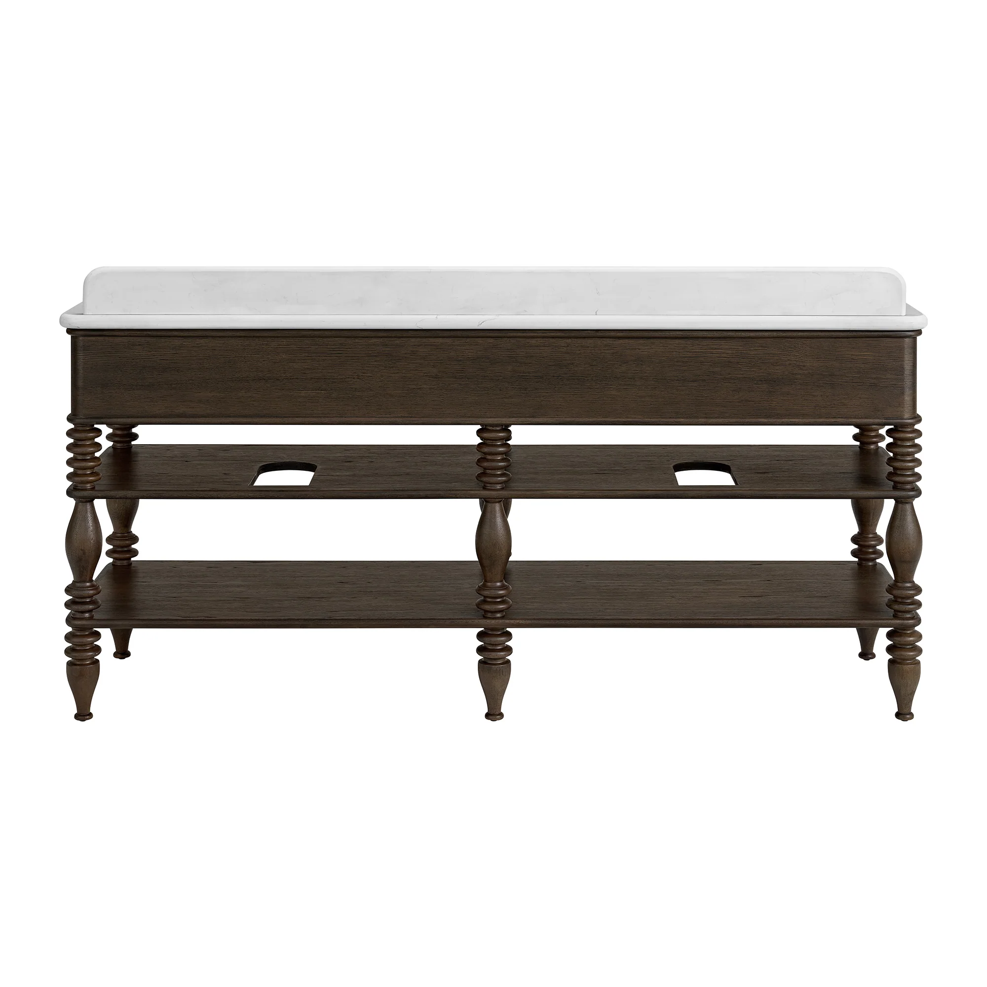 Chantilly 72" Double Sink Bathroom Vanity | Statuario Quartz Countertop - Image 6