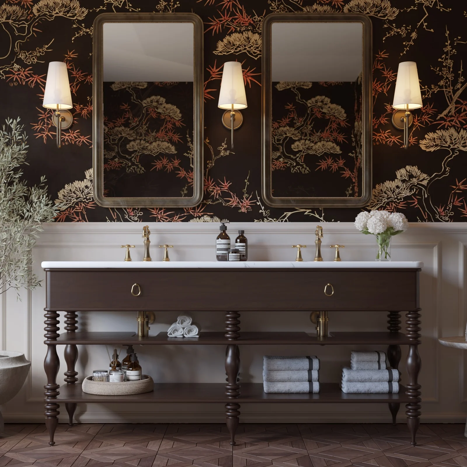 Chantilly 72" Double Sink Bathroom Vanity | Statuario Quartz Countertop - Image 8