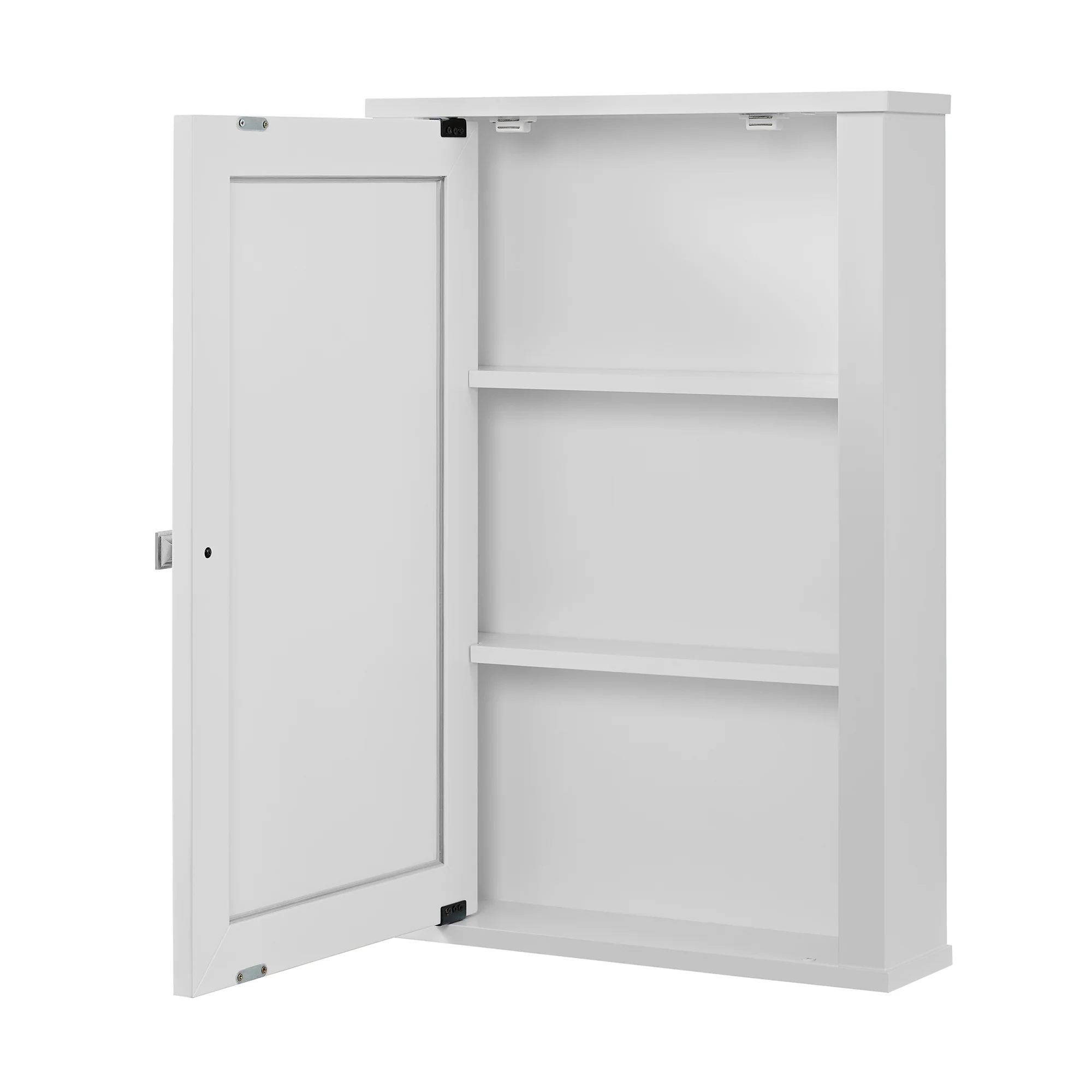 Charlotte 21" Single Door Reversible Medicine Cabinet in White - Image 10