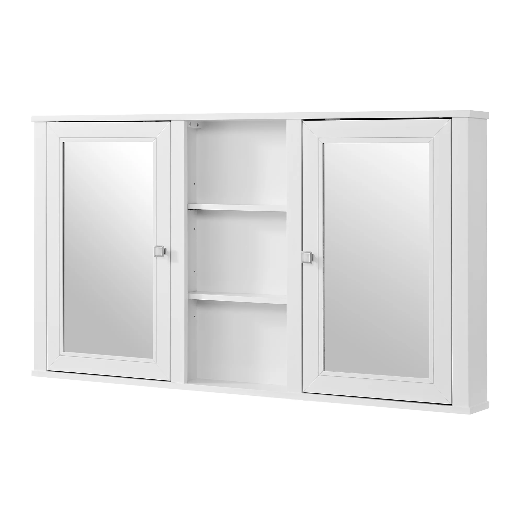 Charlotte 54" Double Reversible Door Medicine Cabinet in White - Image 8