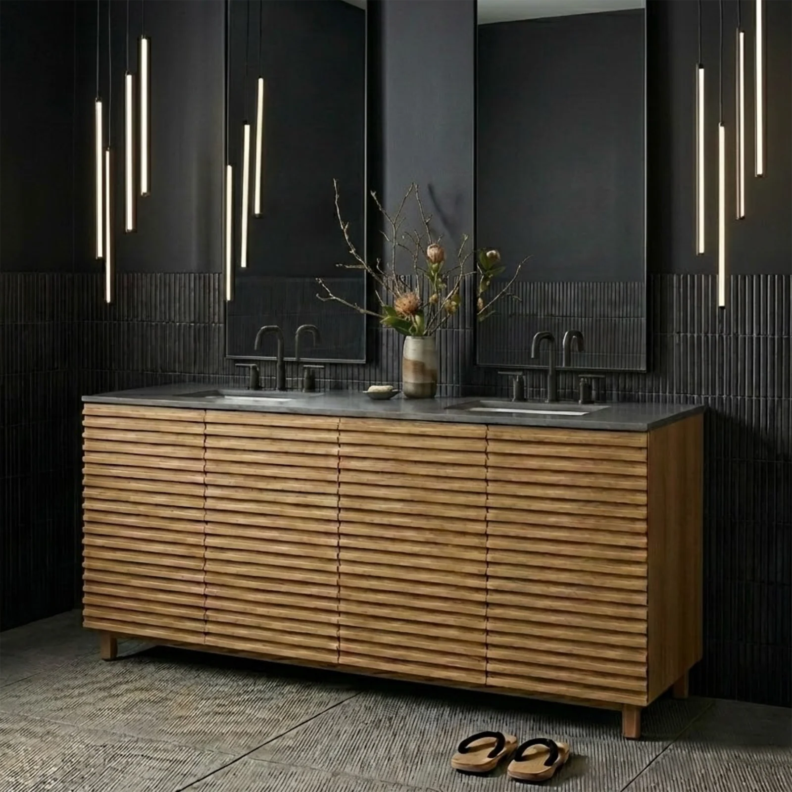 Drammen 72" Width Double Bathroom Vanity - Image 10