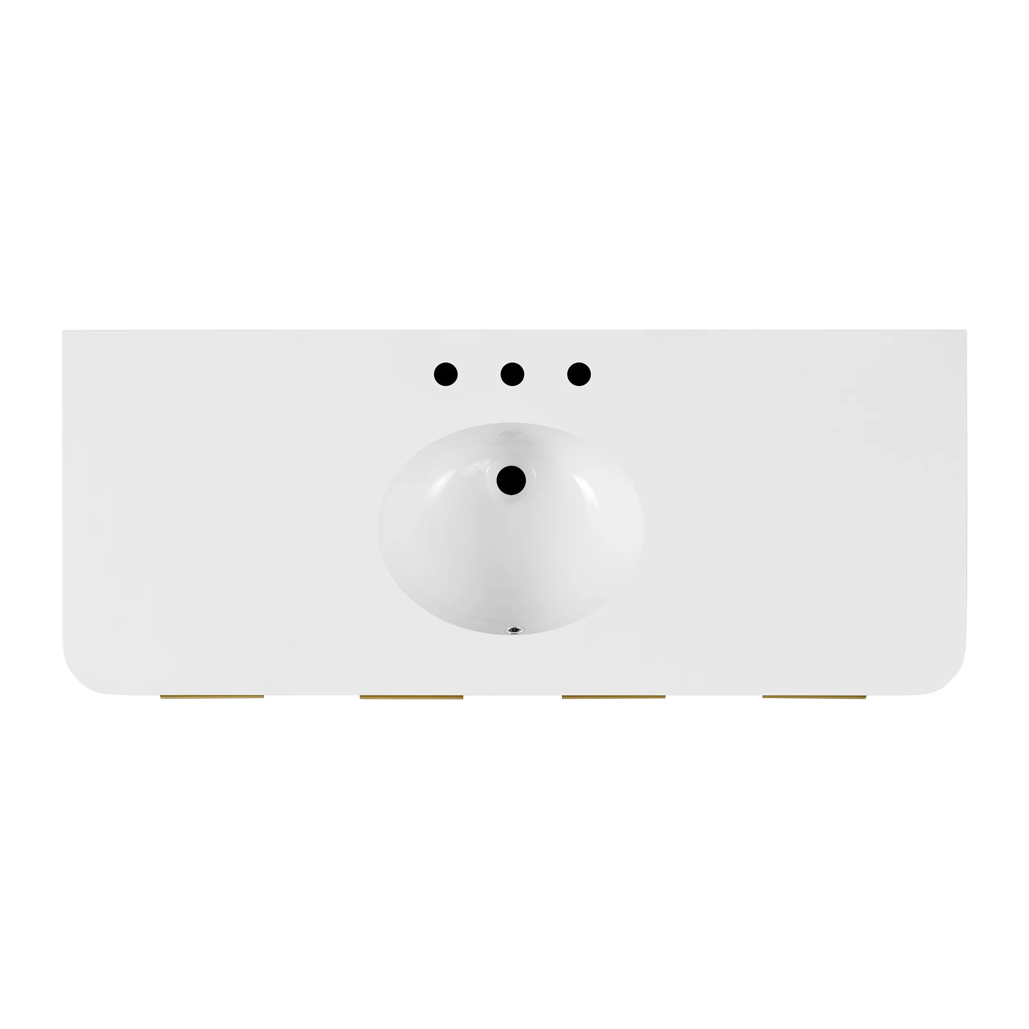 Havana 54" Single Bathroom Vanity in Reeded Birch | White Quartz Countertop - Image 12