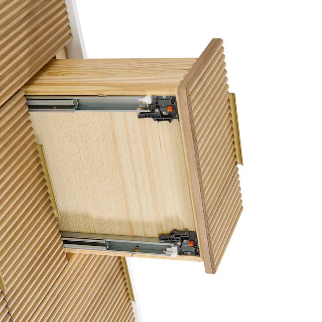 Havana 60" Double Bathroom Vanity in Reeded Birch | Quartz Countertop - Image 10