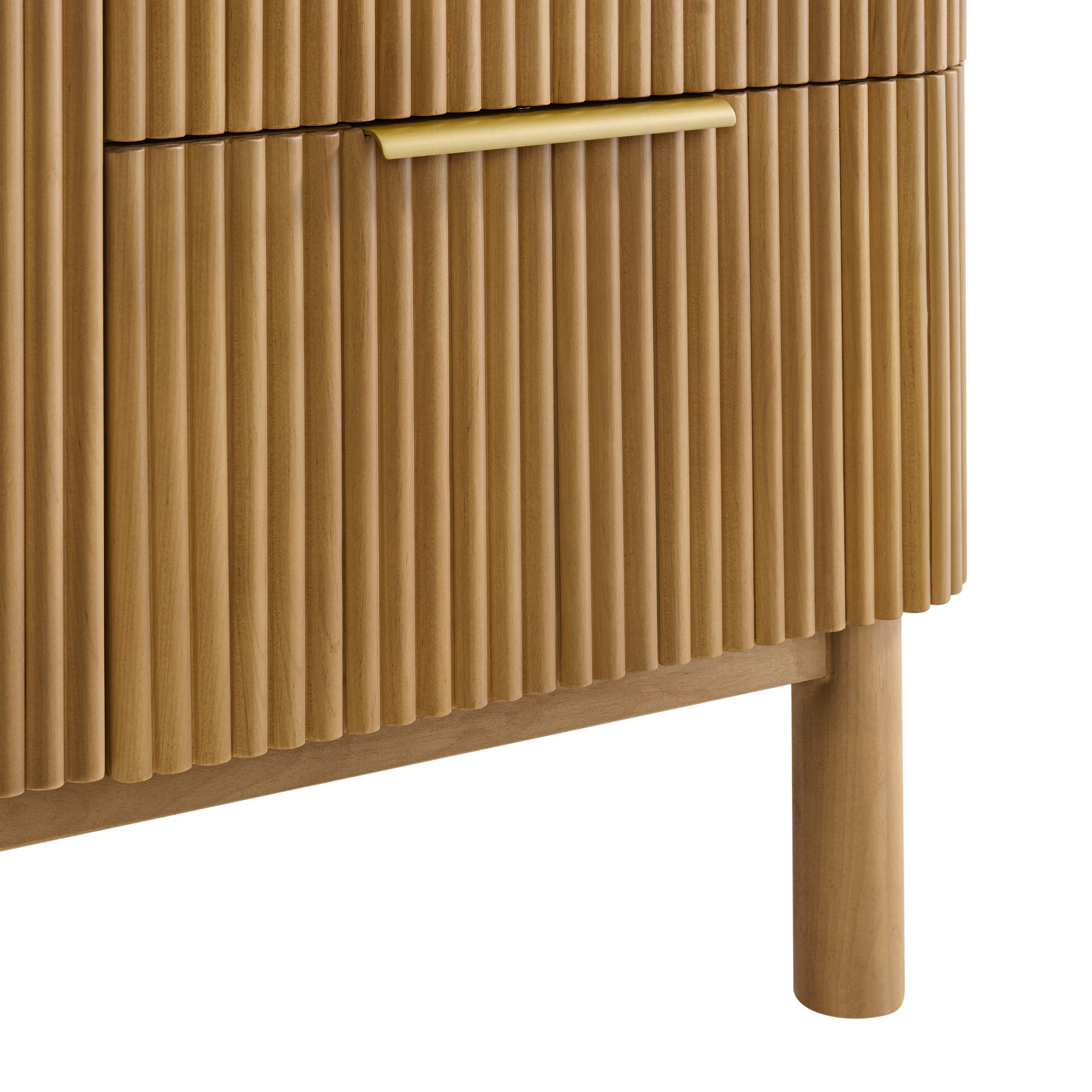 Havana 60" Single Bathroom Vanity in Reeded Birch | Carrara Marble Countertop - Image 8