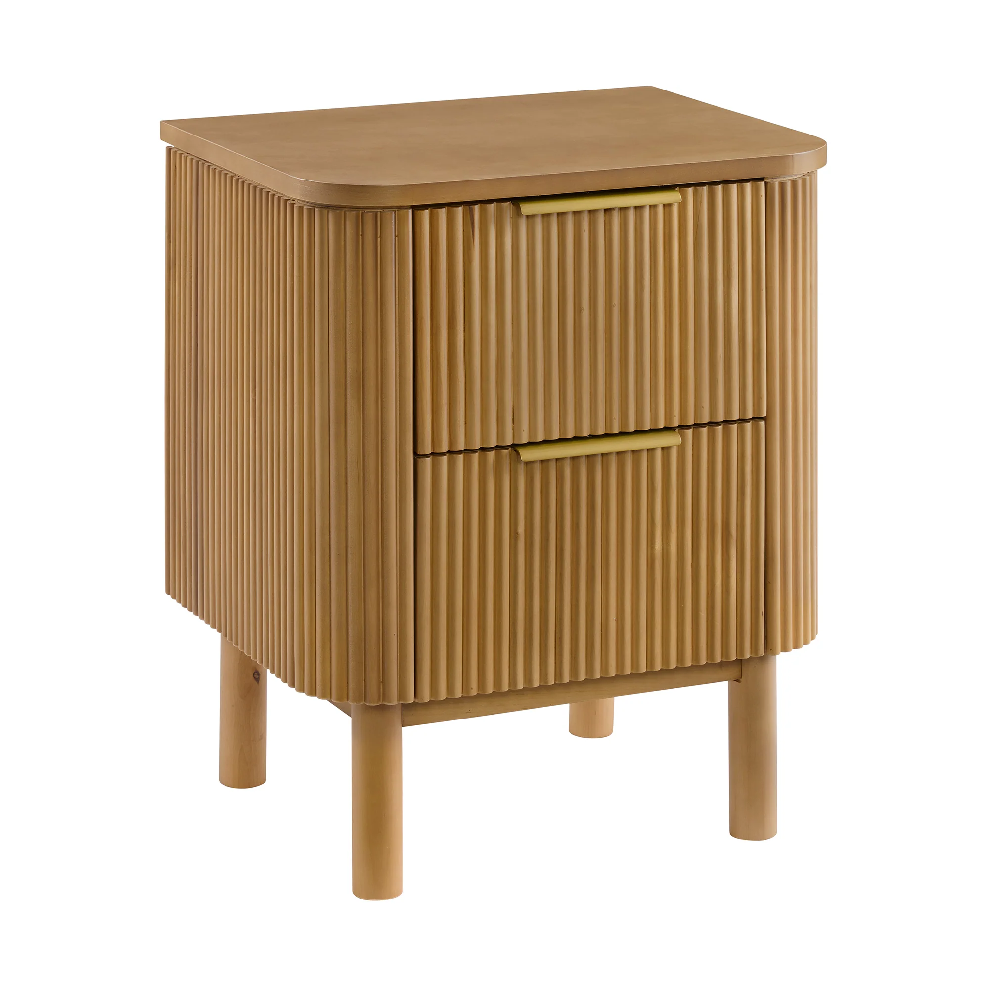 Havana Nightstand in Reeded Birch - Image 2