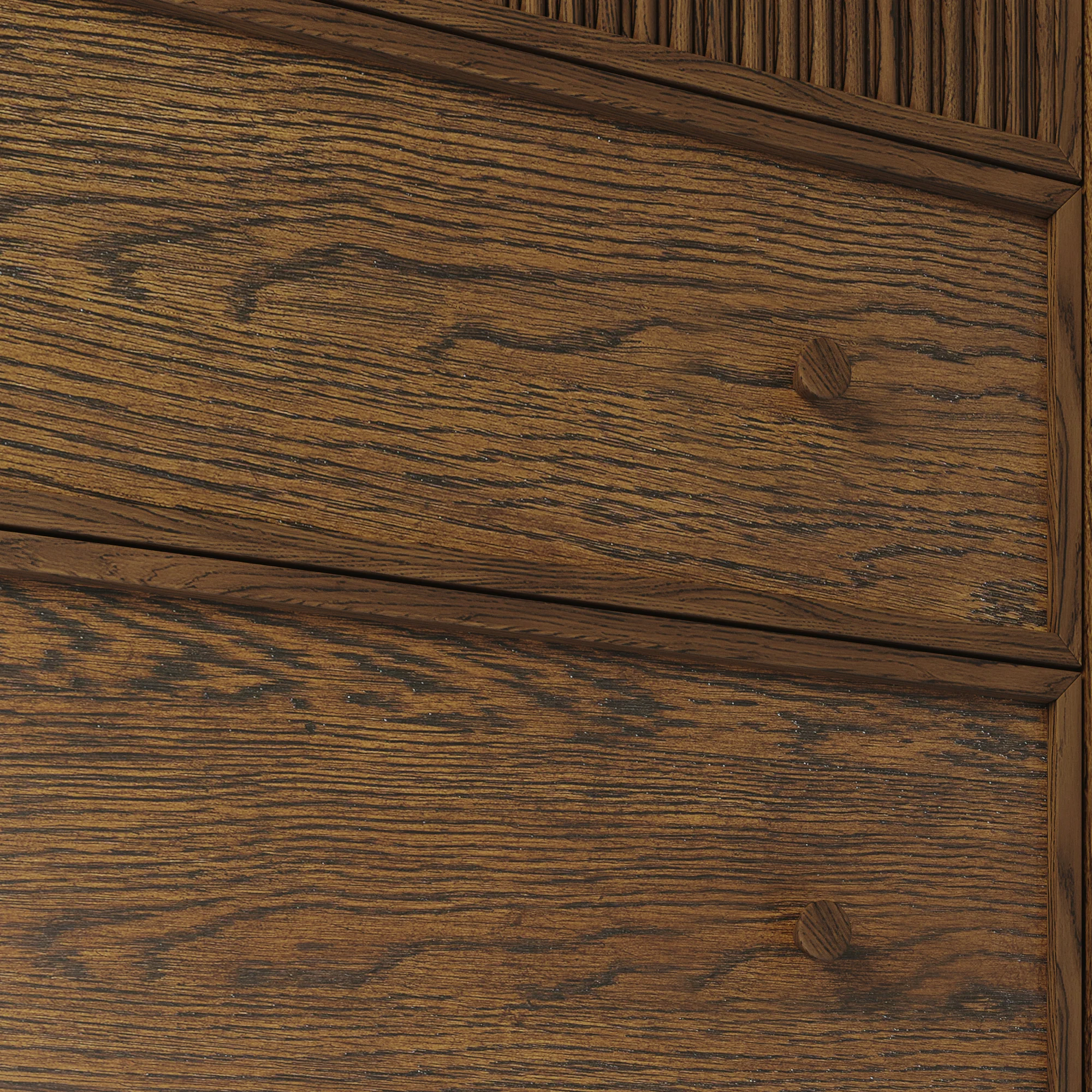 Kathryne 42" Single Bathroom Vanity in Enhanced Brown Oak | Statuario Quartz Countertop - Image 12