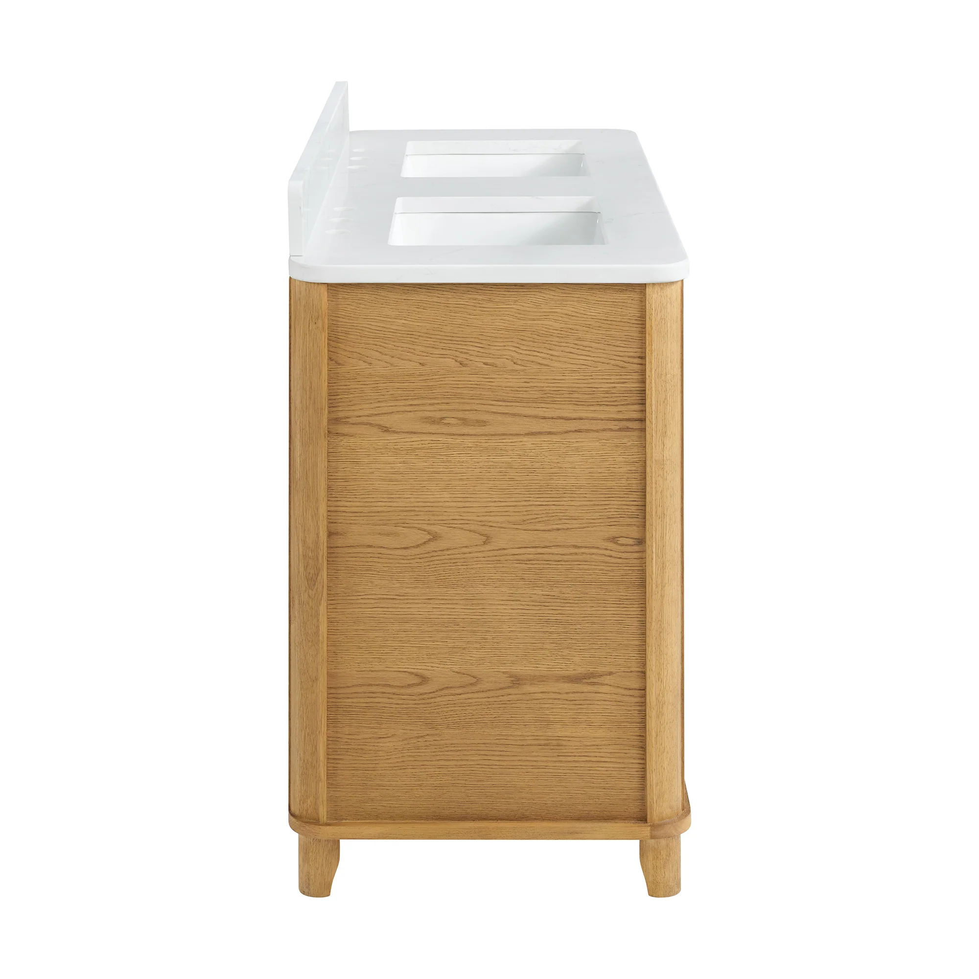 Kathryne 54" Double Bathroom Vanity | Statuario Quartz Countertop - Image 14
