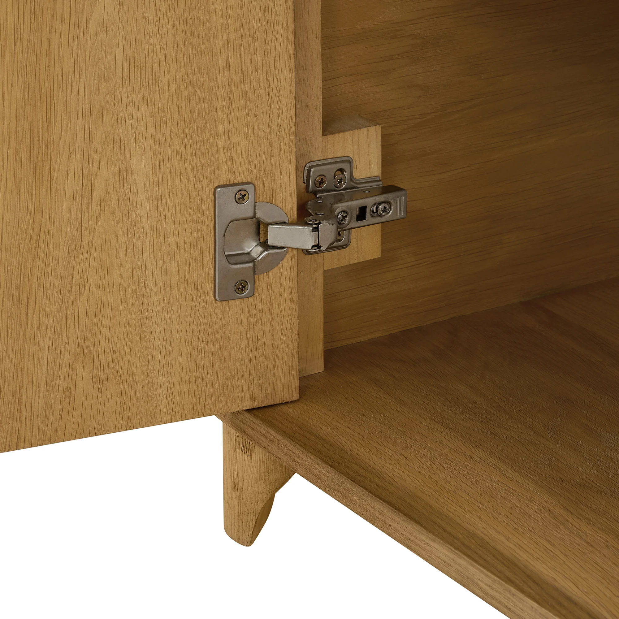 Kathryne 74" Solid Wood Sideboard Buffet In Natural Oak - Image 8