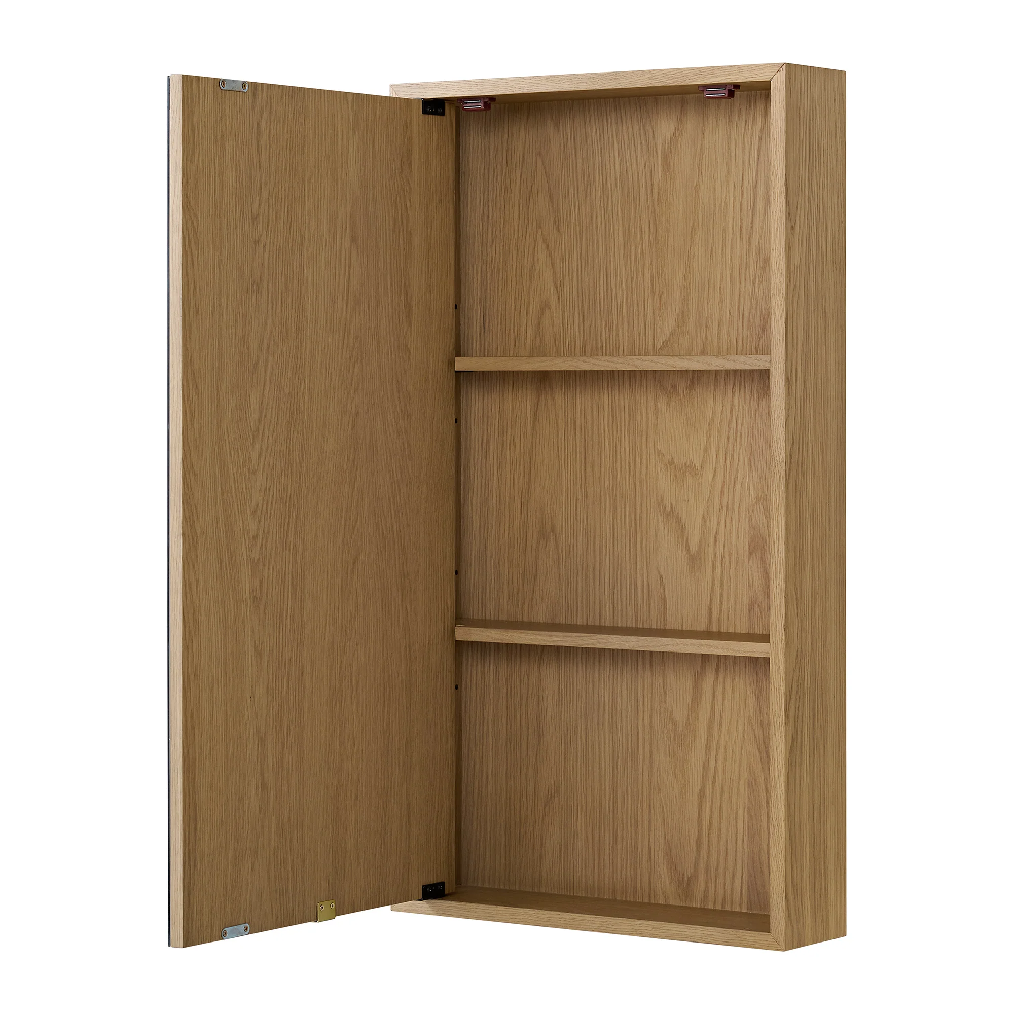 Midland 20"W Rectangular Surface Mount Medicine Cabinet in Walnut or Oak - Image 12