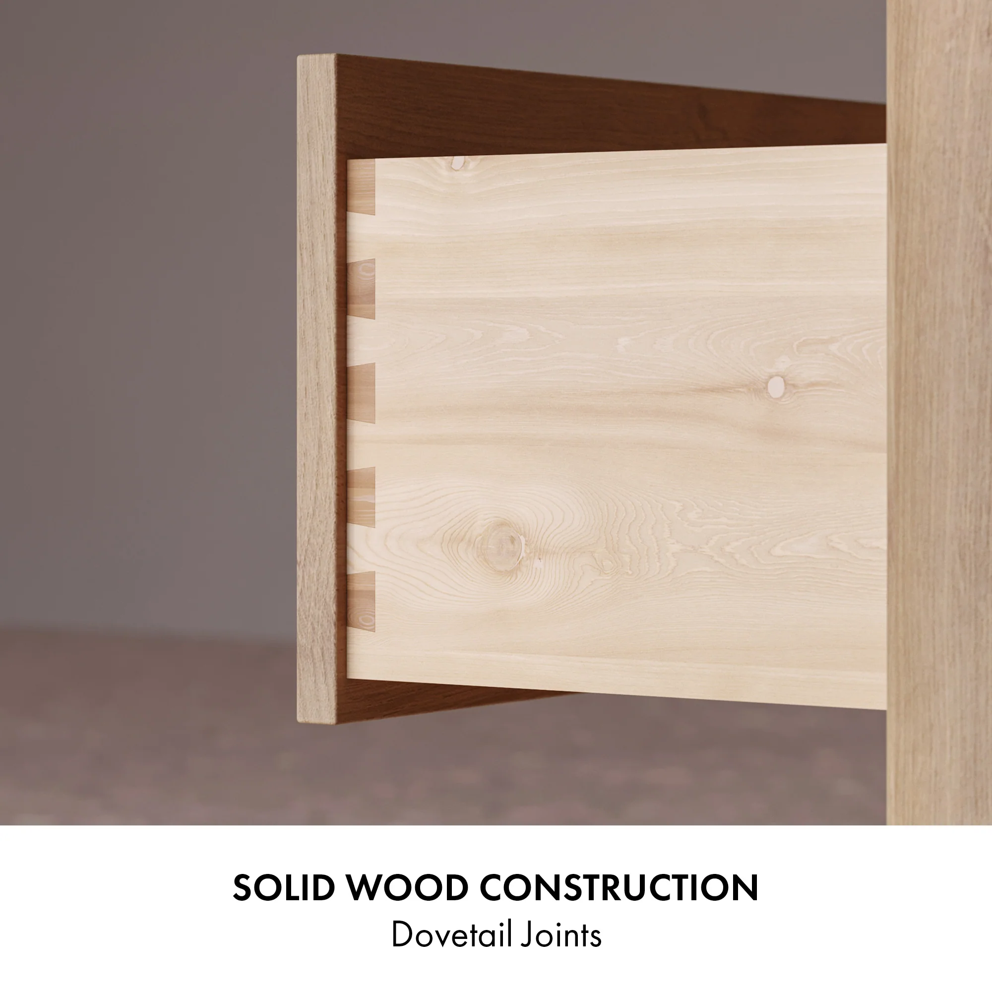 Oslo 60" Modern Oak Double Bathroom Vanity | White Quartz Countertop - Image 16