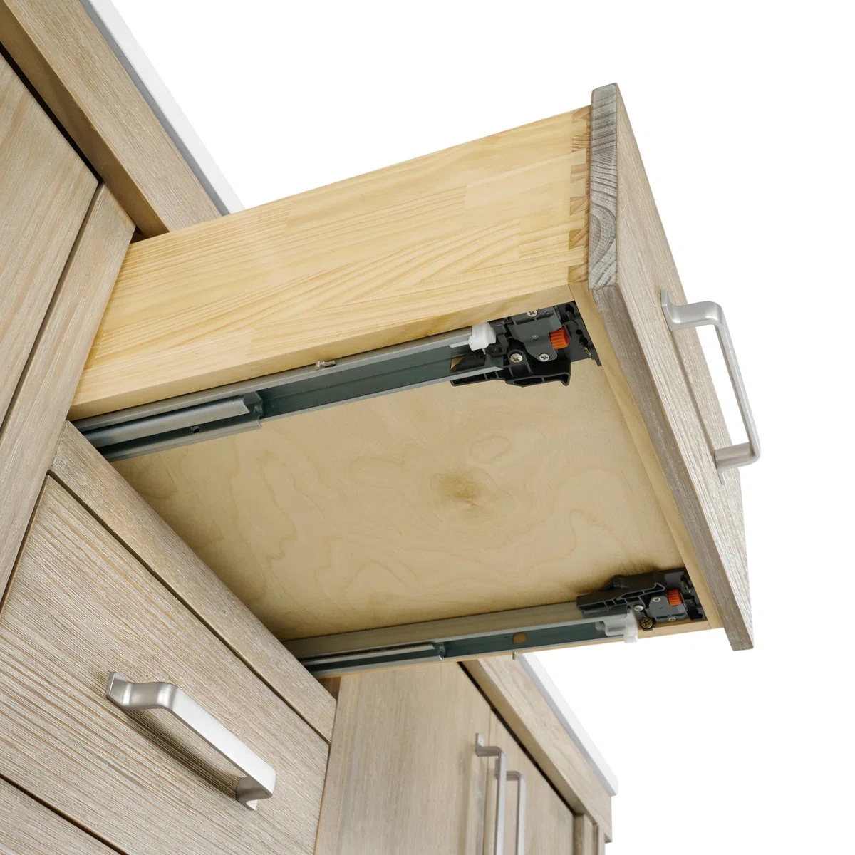 Telluride 72" Double Bathroom Vanity in Washed Pine | White Quartz Countertop - Image 10