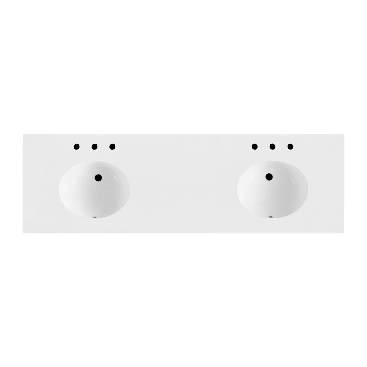 Telluride 72" Double Bathroom Vanity in Washed Pine | White Quartz Countertop - Image 14